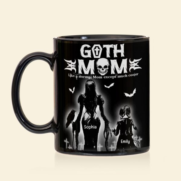 Gothic Mom And Daughter Black Mug Personalized Coffee Mug, Mother's Day Gift BLM-03qhqn150423 Gothic Mom And Daughter Black Mug Personalized Coffee Mug, Mother's Day Gift BLM-03qhqn150423