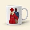 Graduation Thank You For Being Part Of My Journey, Personalized Mug, Gift For Dad