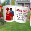 Graduation Thank You For Being Part Of My Journey, Personalized Mug, Gift For Dad