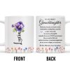 Granddaughter Pansy Flower Wildflower Love Message - Personalized Custom Coffee Mug - GDT191_MG