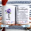 Granddaughter Pansy Flower Wildflower Love Message - Personalized Custom Coffee Mug - GDT191_MG