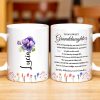 Granddaughter Pansy Flower Wildflower Love Message - Personalized Custom Coffee Mug - GDT191_MG