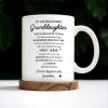 Granddaughter Spirit Shine Bravery Strength Love Pansy Flower Mug - Personalized Custom Coffee Mug - GDT102_MG