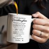 Granddaughter Spirit Shine Bravery Strength Love Pansy Flower Mug - Personalized Custom Coffee Mug - GDT102_MG