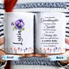 Granddaughter You Are My Shining Star Love Message With Pansy Flowers - Personalized Custom Coffee Mug - GDT187_MG