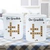 Grandkids Crossword Puzzle Art Personalized Mug, Gift For Grandma, Gift For Mom