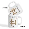 Grandkids Crossword Puzzle Art Personalized Mug, Gift For Grandma, Gift For Mom
