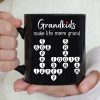 Grandkids Make Life Grand Crossword Puzzle Art Gift For Grandma Personalized Mug