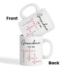 Grandma Est. Grandkids Names Crossword Puzzle Art Personalized Mug