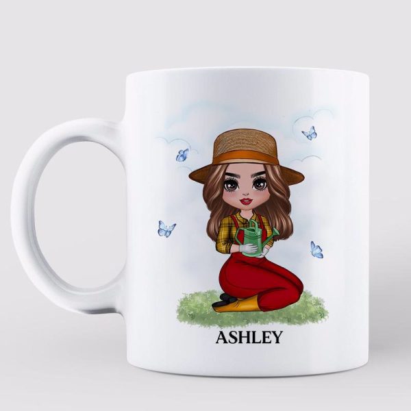 Grandma Garden Love Grows Here Gift For Grandma Personalized Mug