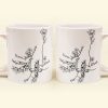 Grandma Grandchildren Holding Hand Floral Pattern - Personalized Mug Grandma Grandchildren Holding Hand Floral Pattern - Personalized Mug