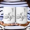 Grandma Grandchildren Holding Hand Floral Pattern - Personalized Mug Grandma Grandchildren Holding Hand Floral Pattern - Personalized Mug