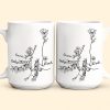 Grandma Grandchildren Holding Hand Floral Pattern - Personalized Mug Grandma Grandchildren Holding Hand Floral Pattern - Personalized Mug