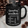 Grandma Grandpa & Grandkids Forever Linked Together Crossword Puzzle Personalized Mug