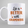 Grandma Life Better With Grandkids Gift Personalized Mug