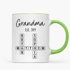 Grandma Mom Est. Crossword Puzzle Art Personalized Mug Grandma Mom Est. Crossword Puzzle Art Personalized Mug