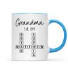 Grandma Mom Est. Crossword Puzzle Art Personalized Mug Grandma Mom Est. Crossword Puzzle Art Personalized Mug