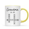 Grandma Mom Est. Crossword Puzzle Art Personalized Mug Grandma Mom Est. Crossword Puzzle Art Personalized Mug