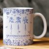 Grandma's Garden - Custom Kids Birth Flower Toile De Jouy - Personalized Mug Grandma's Garden - Custom Kids Birth Flower Toile De Jouy - Personalized Mug