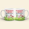 Grandma's Garden Personalized Cute Flowers Coffee Mug Gift For Grandma Grandma's Garden Personalized Cute Flowers Coffee Mug Gift For Grandma