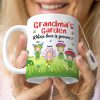 Grandma's Garden Personalized Cute Flowers Coffee Mug Gift For Grandma Grandma's Garden Personalized Cute Flowers Coffee Mug Gift For Grandma