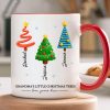 Grandma's Little Christmas Trees - Personalized Mug - Unique Christmas Gift For Grandma, Grandkids, Family