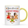 Grandma's Perfect Batch Cute Grandkids Photo Gingerbread Christmas Personalized Mug