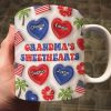 Grandma's Sweetheart Personalized 3D Inflated Mug, 4th Of July Gift For Grandma