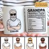 Grandpa Nutrition Facts Personalized Mug
