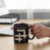 Grandparents & Grandkids Forever Linked Together Crossword Puzzle Personalized Mug, Gift For Large Family, Parent, Grandparents, Siblings, Brothers, Sisters