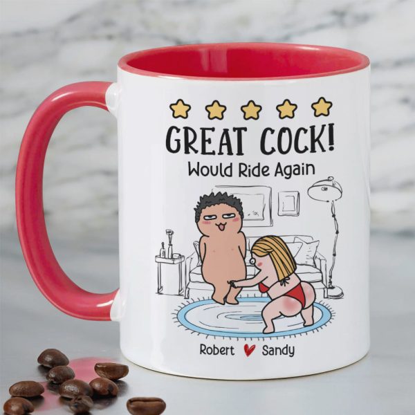 Great Cock! Would Ride Again Personalized Coffee Mug, Gift For Couple Great Cock! Would Ride Again Personalized Coffee Mug, Gift For Couple