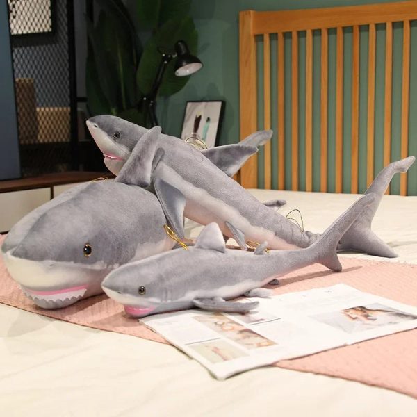 Great White Shark Plush Toy - Soft, Cuddly Pillow for Ultimate Comfort! Great White Shark Plush Toy - Soft, Cuddly Pillow for Ultimate Comfort!