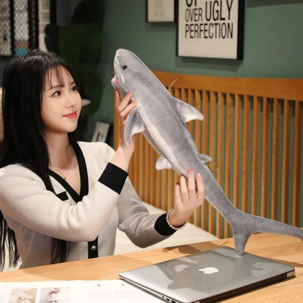 Great White Shark Plush Toy - Soft, Cuddly Pillow for Ultimate Comfort! Great White Shark Plush Toy - Soft, Cuddly Pillow for Ultimate Comfort!