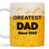 Greatest Dad Since 1996, Beer Bubbles - Personalized Custom Coffee Mug - DAD073_MG Greatest Dad Since 1996, Beer Bubbles - Personalized Custom Coffee Mug - DAD073_MG