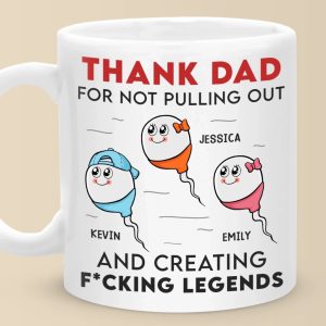 Greatness Came From One Risky Move - Family Personalized Custom Mug - Father's Day, Gift For Dad