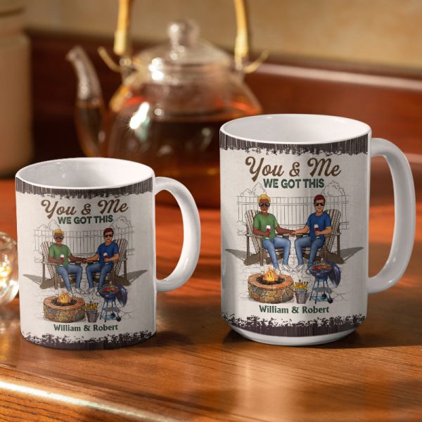 Grilling Family Couple The Day I Met You - Couple Gift - Personalized Custom White Edge-to-Edge Mug Grilling Family Couple The Day I Met You - Couple Gift - Personalized Custom White Edge-to-Edge Mug