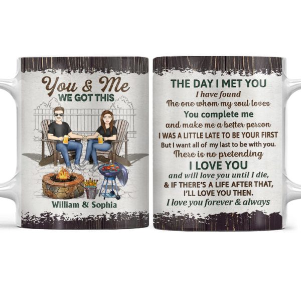 Grilling Family Couple The Day I Met You - Couple Gift - Personalized Custom White Edge-to-Edge Mug Grilling Family Couple The Day I Met You - Couple Gift - Personalized Custom White Edge-to-Edge Mug