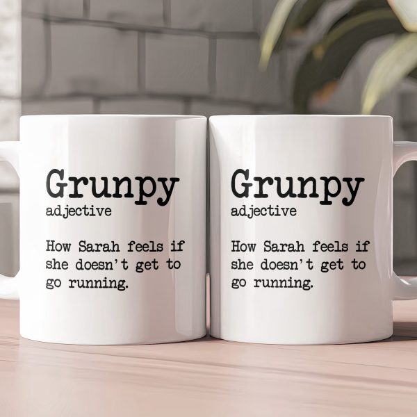 Grunpy Runner - Personalized Mug Grunpy Runner - Personalized Mug