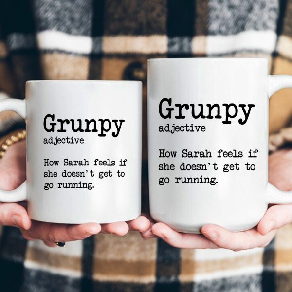 Grunpy Runner - Personalized Mug Grunpy Runner - Personalized Mug
