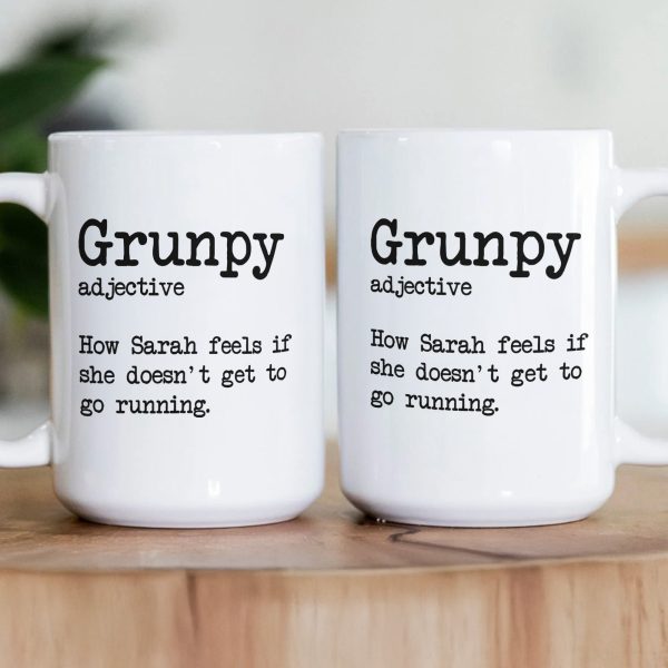 Grunpy Runner - Personalized Mug Grunpy Runner - Personalized Mug