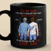 Guiding You, Watching You Grow - Family Personalized Custom Black Mug - Father's Day, Gift For Son Guiding You, Watching You Grow - Family Personalized Custom Black Mug - Father's Day, Gift For Son