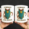 Gymnast, Leotard, Medal, and Ribbon - Personalized Custom Coffee Mug - GRAD300_MG Gymnast, Leotard, Medal, and Ribbon - Personalized Custom Coffee Mug - GRAD300_MG