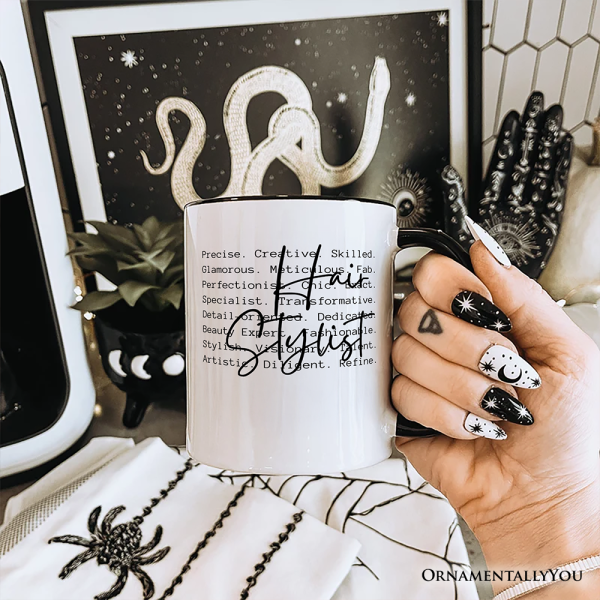 Hair Stylist Definition Personalized Mug, Beauty Salon Appreciation Words Gift with Custom Name Hair Stylist Definition Personalized Mug, Beauty Salon Appreciation Words Gift with Custom Name