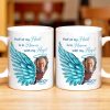 Half Of My Heart In Heaven With My Angel Wings - Personalized Custom Coffee Mug - HME244_MG Half Of My Heart In Heaven With My Angel Wings - Personalized Custom Coffee Mug - HME244_MG