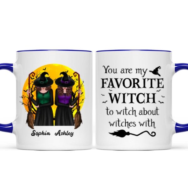 Halloween Front View Besties Gift For Best Friends Personalized Mug