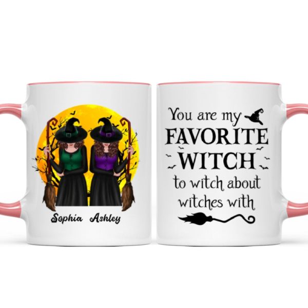 Halloween Front View Besties Gift For Best Friends Personalized Mug