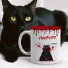 Halloween Spooky Fluffy Cat Sitting Gift For Cat Lover Personalized Mug