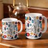 Hand In Hand, I Will Always Protect You - Gift For Dad, Grandpa - 3D Inflated Effect Printed Mug, Personalized White Edge-to-Edge Mug