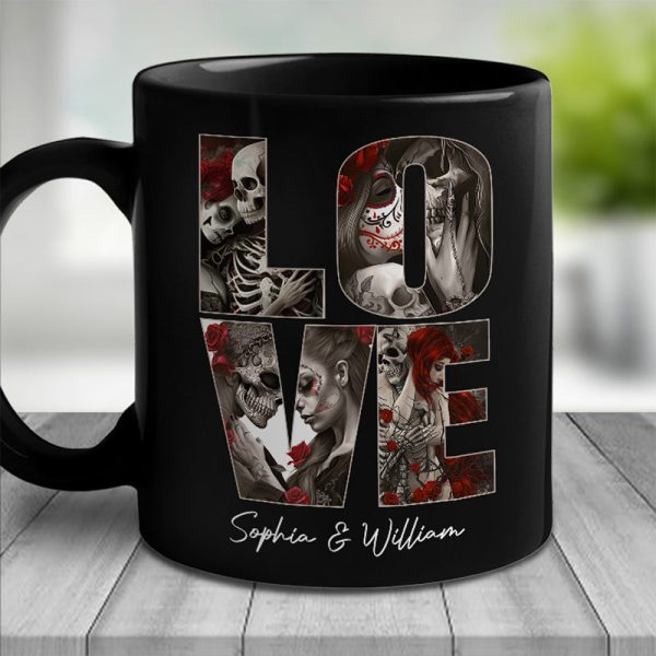 Hand In Hand Side By Side - Couple Personalized Custom Black Mug - Gift For Husband Wife, Anniversary Hand In Hand Side By Side - Couple Personalized Custom Black Mug - Gift For Husband Wife, Anniversary