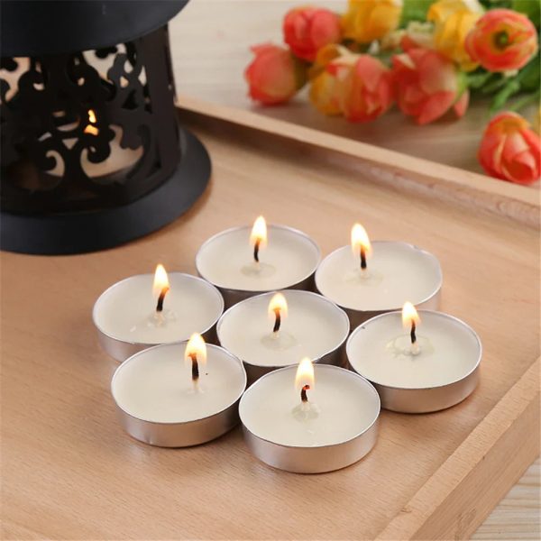 Handmade Soy Tea Light Candles 4-Pack for Romantic Dinner Handmade Soy Tea Light Candles 4-Pack for Romantic Dinner